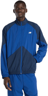 New Balance Sport Legacy Jacket Jassen Heren - Blauw - Maat M - Poly Jersey Blue