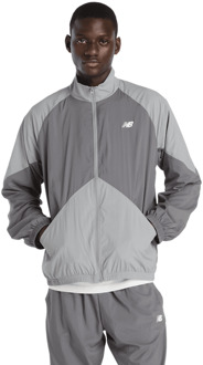 New Balance Sport Legacy Jacket Jassen Heren - Grijs - Maat XL - Poly Jersey Grey