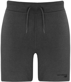 New Balance Stretch Grafisch Logo Grijs Klassiek Kern Heren Fleece Shorts MS03901 HC