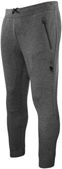 New Balance Stretch Waist Graphic Logo Grijs Heren Fortitech Fleece Track Broek MP11143 AG