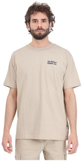 New Balance T-Shirts New Balance , Beige , Heren - Xl,M