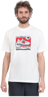 New Balance T-Shirts New Balance , White , Heren - Xl,L,M