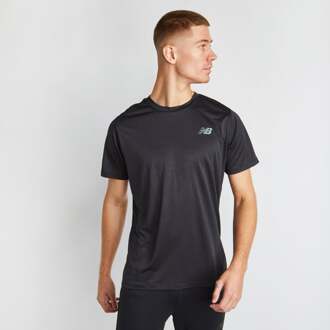 New Balance Tenacity - Heren T-shirts Black - XS