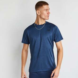 New Balance Tenacity - Heren T-shirts Navy - XS