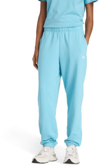 New Balance Terry Broeken Dames - Blauw - Maat S - Katoen Jersey Blue