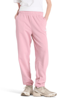 New Balance Terry Broeken Dames - Roze - Maat S - Katoen Jersey Pink
