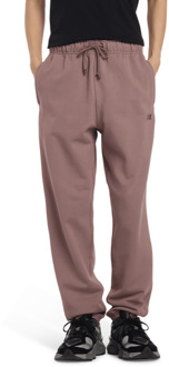 New Balance Terry Broeken Heren - Bruin - Maat M - Katoen Jersey Brown