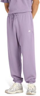 New Balance Terry Broeken Heren - Paars - Maat L - Katoen Jersey Purple