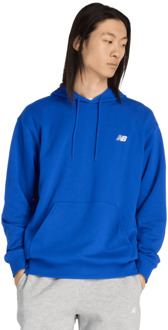 New Balance Terry Hoodies Heren - Blauw - Maat S - Katoen Jersey Blue