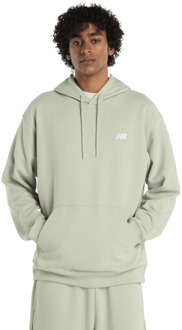 New Balance Terry Hoodies Heren - Groen - Maat L - Katoen Jersey Green