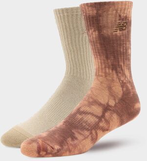 New Balance Tie Dye Midcalf Socks 2 Pack, bruin