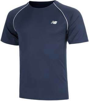 New Balance Tournament T-shirt Heren-donkerblauw, wit - L