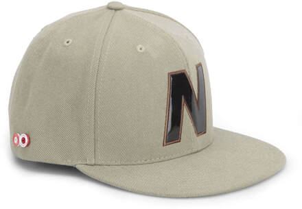 New Balance Unisex Snap 6 Panel Flat Peak Baseball Cap - Acrylic Light Brown/Khaki Groen - Eén Maat