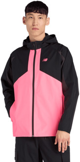 New Balance Utility Woven Jacket Jassen Heren - Zwart - Maat L - Poly Jersey Black