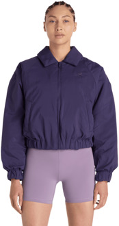 New Balance Woven Bomber Jacket Jassen Dames - Paars - Maat XL - Nylon Purple