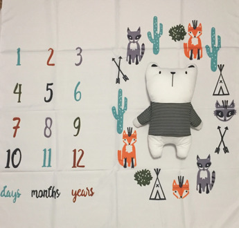 New Born baby play mat Milestone Photo Props Background Blankets Backdrop Calendar коврик детский Photo Accessories Baby toy