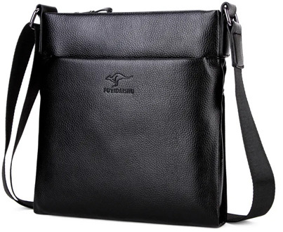 New Brand Solid Soft Leather Men Messenger Bag causal Litchi pattern fashion shoulder bag Mens crossbody Bag male Handbags