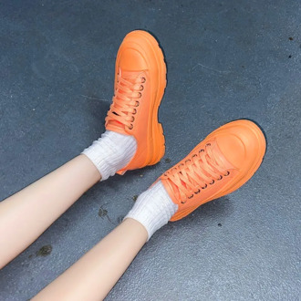 New breathable Lace up white shoes Women's Vulcanize Shoes Lightweight rubber sole Sport Shoes women's Breathable Flats Shoes