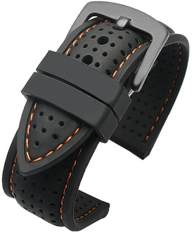 New Breathable Silicone Sports Band for huawei Samsung watchband 20mm 22mm rubber strap for Mido- T-issot O-mega Accessories