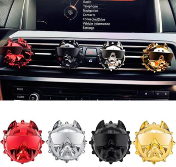 New Bulldog Car Air Freshener Perfume Clip Fragrance Diffuser Auto Vents Scent Parfum Bulldog Diffuser Car Decor Perfume