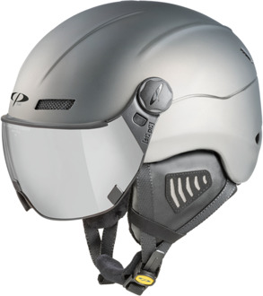 New Camurai skihelm grijs - meekleurend vizier - 53 - 55 cm [S]