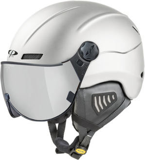 New Camurai skihelm wit - single spiegel vizier - 53 - 55 cm [S]