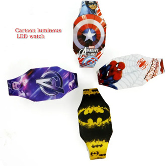 New Captain America Silicone LED Cartoon Watch Student Gift Silicone LED Electronic Watch Toy Watch