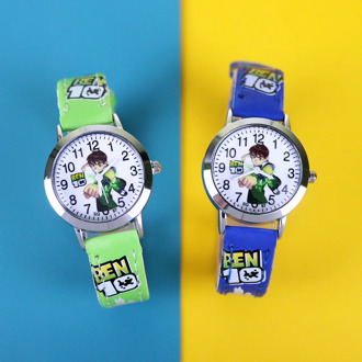 New Cartoon Children Watches Boys Leather Strap Kids Wristwatch Quartz Watch relogio infantil Montre Enfant