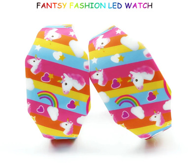 New Cartoon Children Watches Cute Rubber Luminous Girl LED Watch Kids Student Electronic Watch Child Clock Reloj Infantil Saati