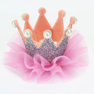 New Children Hair Accessories Princess Tiara scrunchy Headband Baby Crown Headwear Star Crown Toddler Elastic Headband