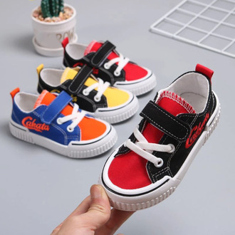 New Children's Toddler Shoes Fashion Sneakers Boy Canvas Casual Shoes Spring Retro girl board Shoes small Boys Girls Flats Kids