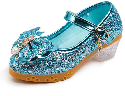 New Children Shoes Girls High Heel Princess Dance Sandals for Girls Kids Shoes Glitter Soft Leather Fashion Party Dress Wedding