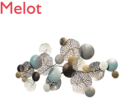 New Chinese Style Light Luxury Iron Art Wall Hanging Wall Decoration Metope A Living Room Ornament Background Metal Wall