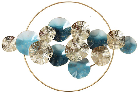 New Chinese Style Wall Hanging Wall Decoration Metal Light Extravagant Metope Bedroom A Living Room Iron Art Pendant Home