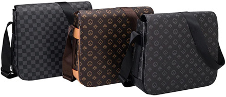 new clamshell men's shoulder bag postage messenger shoulder bag male business leather bag casual presbyopic men's bag