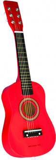 New Classic Toys Speelgoed Gitaar met Draagriem - Rood