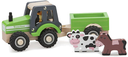 New Classic Toys Tractor met Aanhanger en Speelfiguren