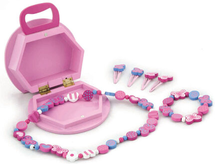 New Classic Toys Viga Toys - Juwelendoosje met Sieraden - Vlinder