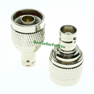 New Connector BNC Female Jack To N Type Male Plug RF Coax Connector Straight Adapter