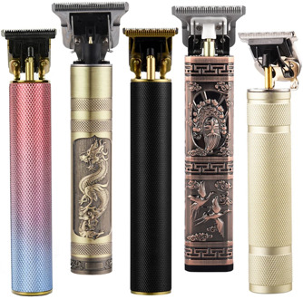 New Cordless Skeleton Close Hair Cutting Trimmer Men Zero Gapped Baldheaded Hair Clipper Beard Trimmer Finish Hair Cutting T9