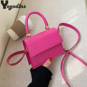 New Crocodile Pattern Crossbody Bags For Women 2020 PU Leather Shoulder Bags Luxurious Mini Handbags Fashion Ladies Designer Bag
