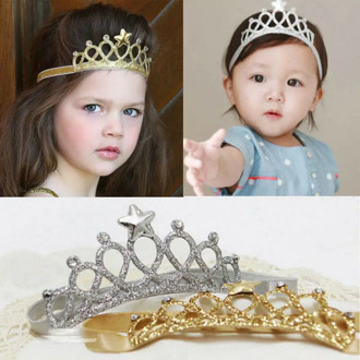 NEW Crown Birthday party baby headband girl Infant hair clothes accessories band newborn Headwear tiara hairband children Gift