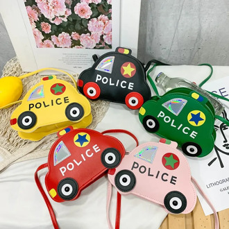 New cute Cartoon car children's bag , coin purse kindergarten shoulder messenger bag birthday present for girl kid baby handbag