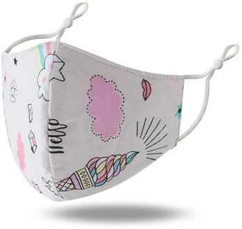 New Cute Printed Child Kids Breathable Safety Protect Washable Reusable Topmask Cartoon Mask Mouth Face Health Care mascarillas