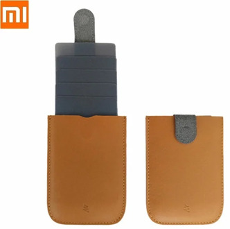 New DAX leather card holder pull-out coin purse Mini Slim Portable multi-card bag men women Business card holder Pulled