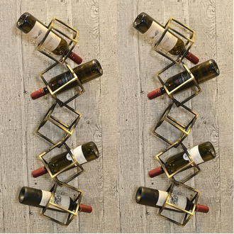New Design Creative Red Wine Rack Creative Metal Grape Wine Rack Wall Hanging On The Wall Of Restaurant Hot Sales