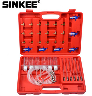 New Diesel Injector Flow Meter Test Kit Common Rail Adaptor Fuel Tester Set