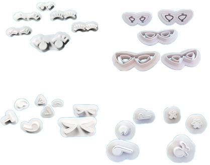 New DIY Creative expression eye glasses eyelashes bread Cake Molds Mould Fondant Tools Cookie Cutter Birthday Cake Decorating