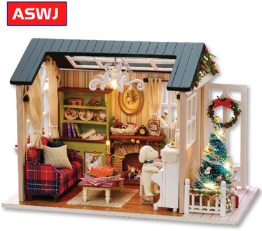 New DIY Miniature Dollhouse With Furnitures Wooden House Cutebee Roombox Toys For Children Classic Birthday Christmas Gifts