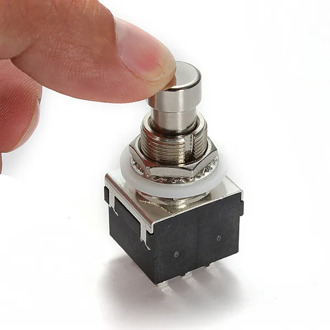 New Durable Black Auto 3PDT 9Pin Stompbox Electric Guitar Effects Pedal Foot Switches True Bypass Favorable Price